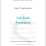 Tub Soak Procedure