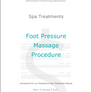 Foot Pressure Massage Procedure