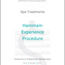 Hammam Experience Procedure