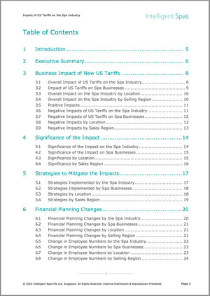Report - Impact of US Tariffs on the Spa Industry