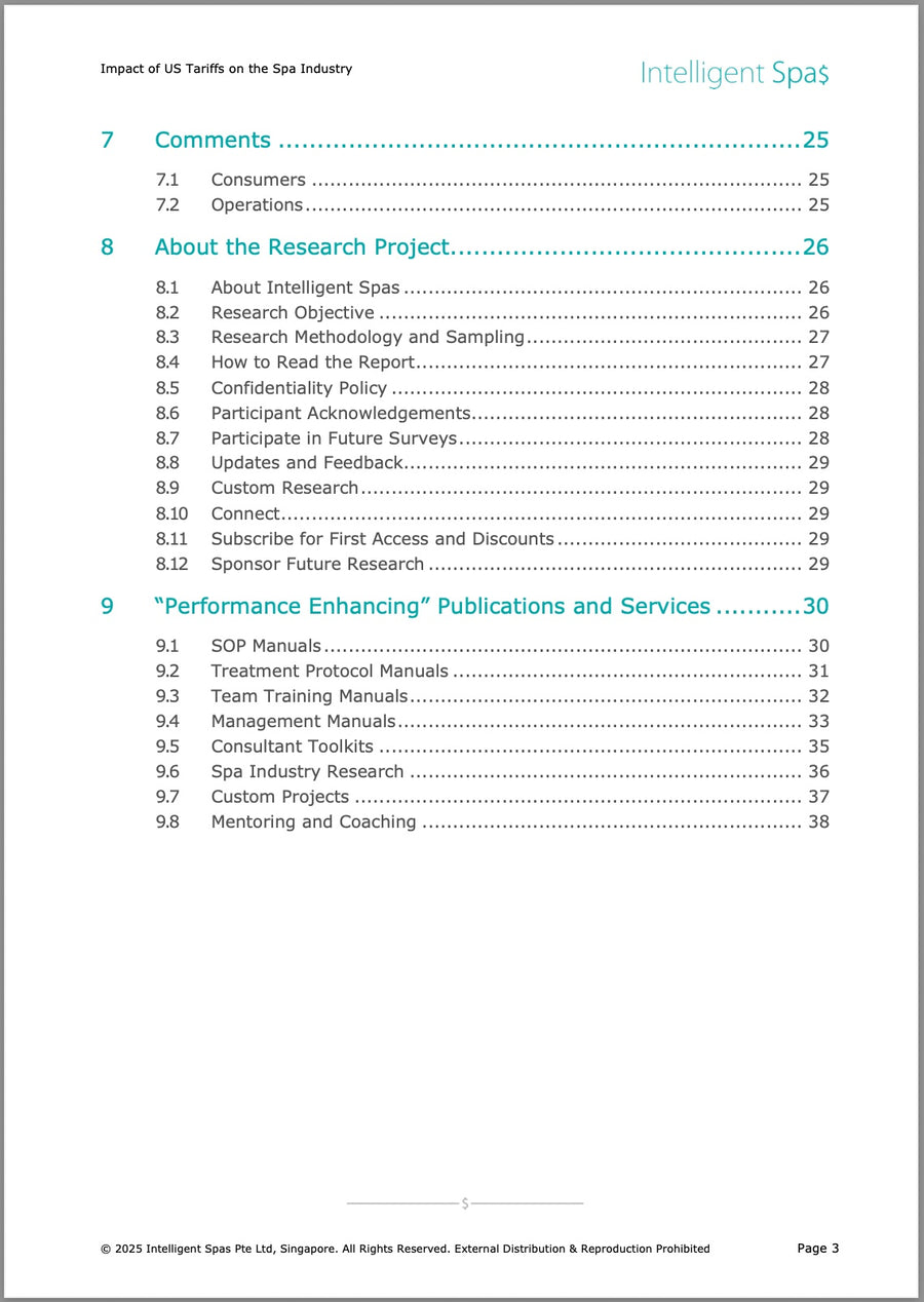 Report - Impact of US Tariffs on the Spa Industry