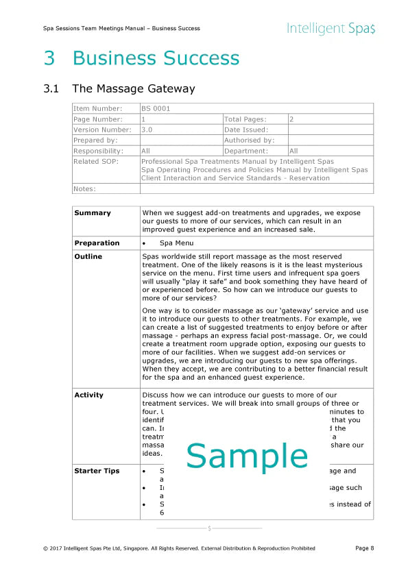 Package: Spa Manuals Collection - 4 Manuals
