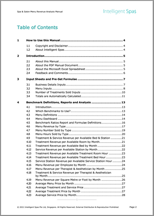 Menu Revenue Analysis and KPI/Benchmark Reporting Manual