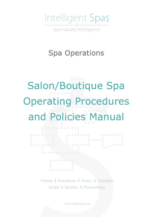Salon and Boutique Spa Operating Procedures and Policies Manual