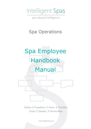 Spa Employee Handbook Manual